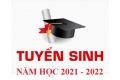 THÔNG BÁO TUYỂN SINH NĂM HỌC 2021 - 2022 KHỐI TH - THCS - THPT
